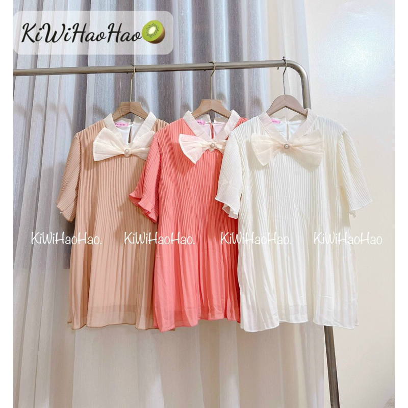 Áo bầu nhăn,dáng áo xuông dài rộng,hàng 2 lớp y ảnh