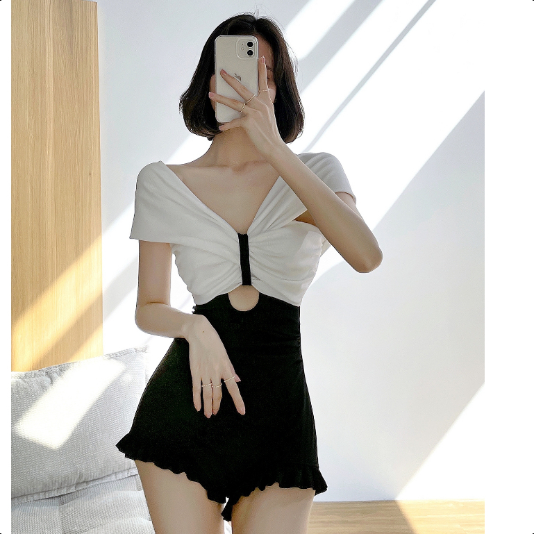 Đồ bơi nữ bikini 1 mảnh-Bộ Đồ Bơi Một Mảnh Rũ Thời Trang Cho Nữ sexy hở lưng phong cách đồ bơi nữ kín đáo