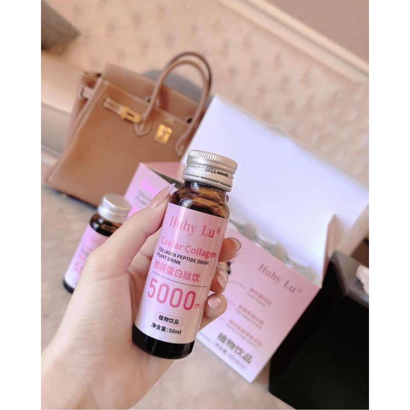 Hộp 10 chai Huhy Lu Collagen Caviar 5000mg