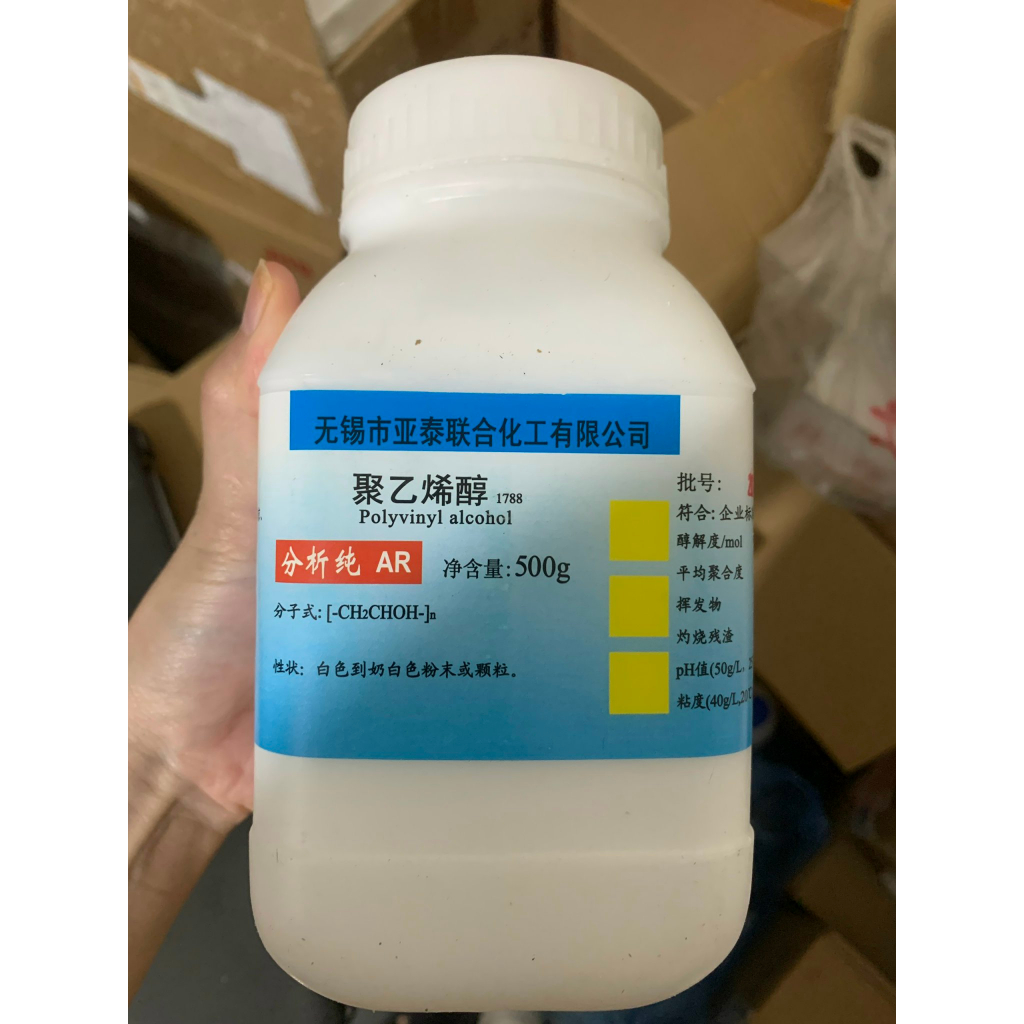 Hoá chất Poly n lọ 500g PVA polyvinyl alcohol