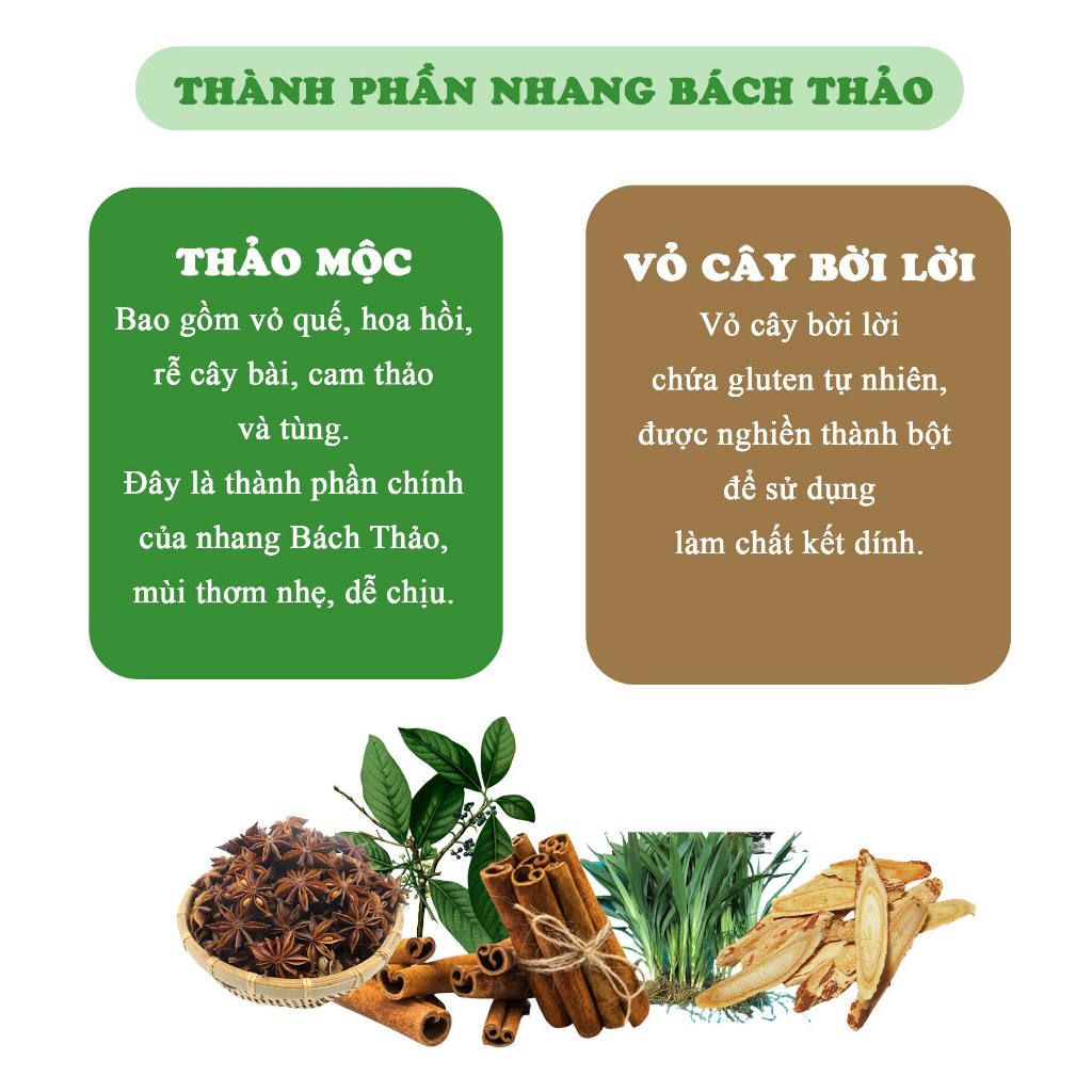 Nhang thảo mộc 38cm 160 cây