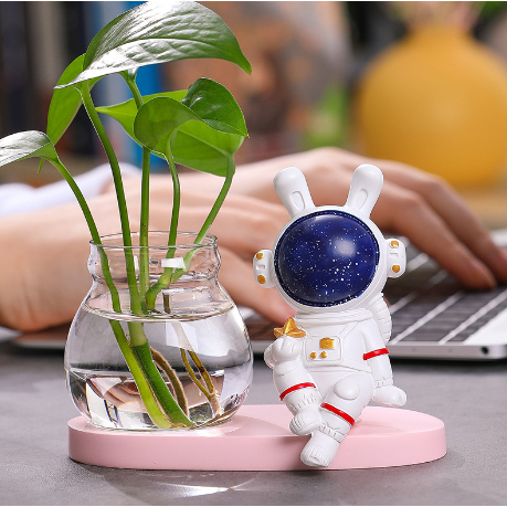 Chậu cây phi hành gia thuỷ sinh CHTS4 astronaut trồng hoa sen đá cây cảnh cute trang trí decor ống bút cắm đồ