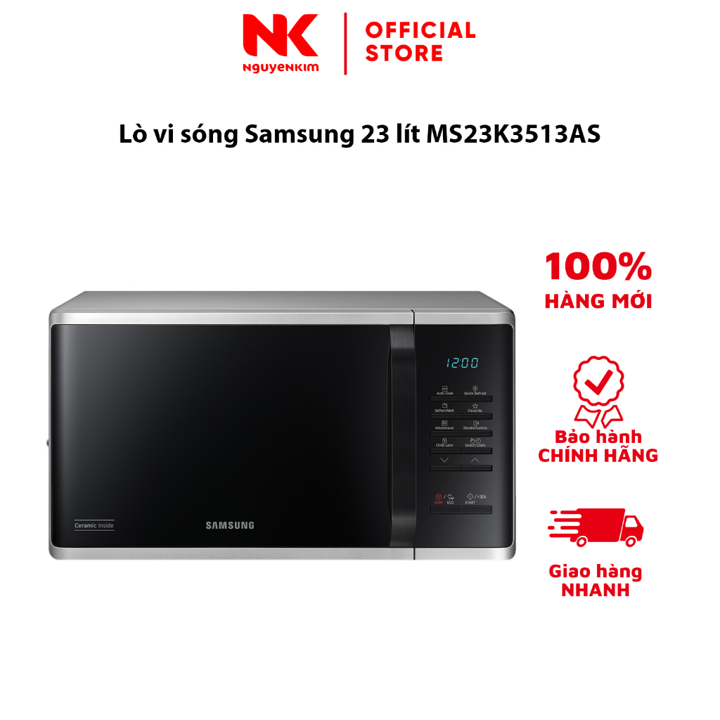Lò vi sóng Samsung 23 lít MS23K3513AS
