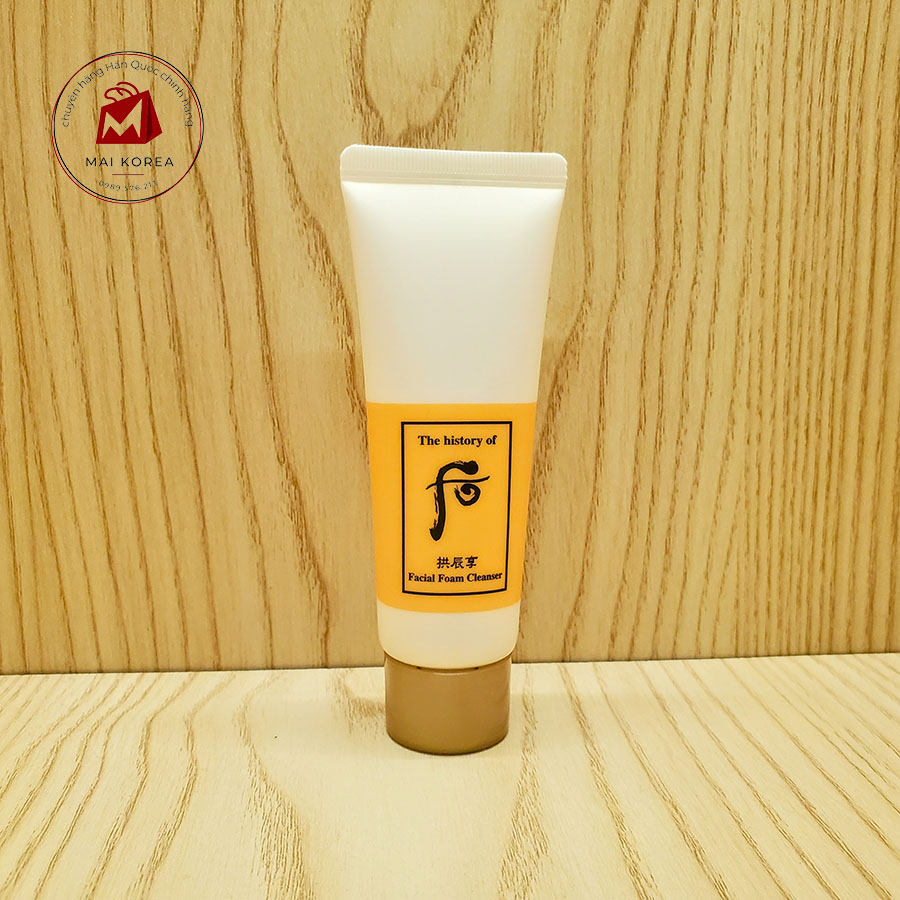 Sữa rửa mặt Whoo vàng đông y hoàng cung sạch sâu mềm mịn da cao cấp
