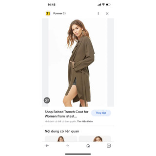 Áo choàng mỏng mát f21 xịn
