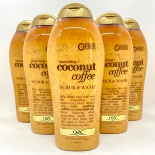 Sữa Tắm Tẩy Tế Bào Chết OGX Smoothing Coconut Coffee Scrub & Wash 577ml