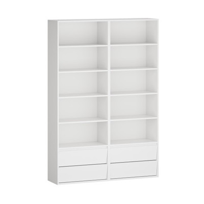 ELIK, Tủ Kệ sách SHE_188, 140x35x204cm, tủ gỗ Scandi Home
