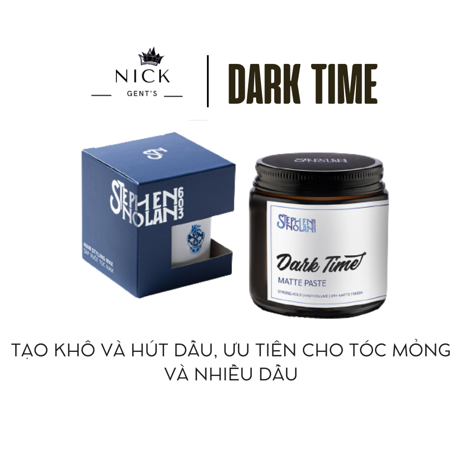 [ Hàng Chính Hãng ] Sáp Vuốt Tóc Nam Stephen Nolan 603 50/100g  - Dark Time