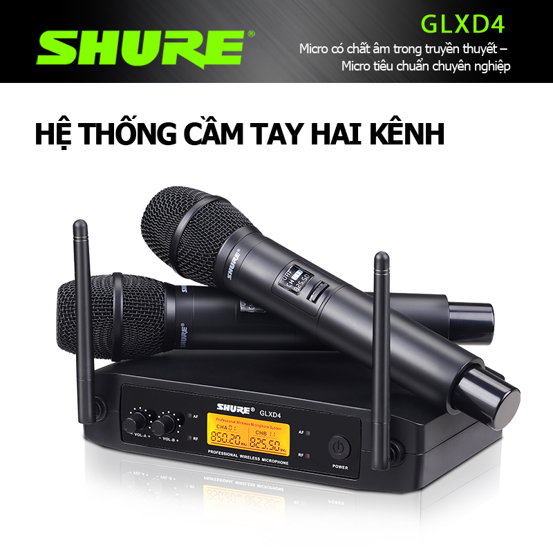 Shuer/GXLD4 microphone wireless,micro không dây cao cấp,micro hát karaoke không dây chống hú