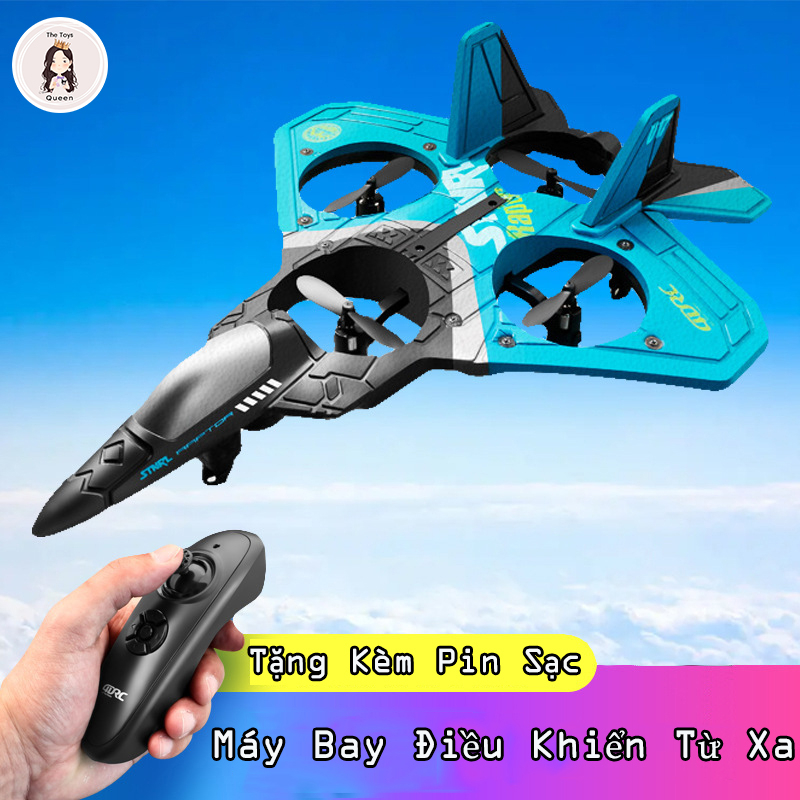 Mô Hình Máy Bay Xốp Phản Lực Chiến Đấu Điều Khiển Từ Xa V-17 4VCR SU-30 Cảm Biến Điều Khiển Bằng Tay Xoay Uốn Lượn 360