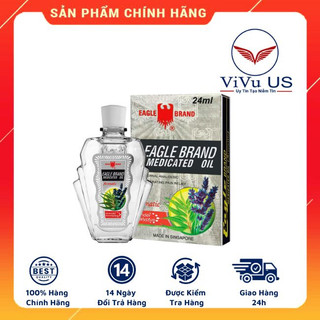Dầu Gió Trắng Con Ó Mỹ Eagle Brand Medicated Oil 24Ml Usa [CHÍNH HÃNG]