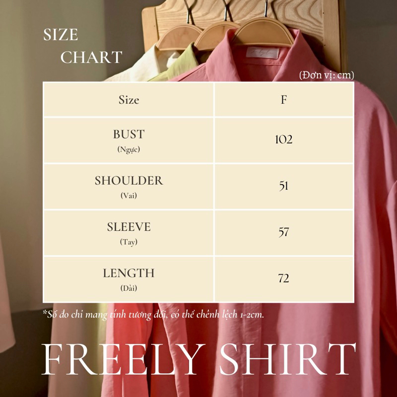 Sơ mi tay dài chất tơ nhăn freesize dáng basic - Freely Daily Shirt