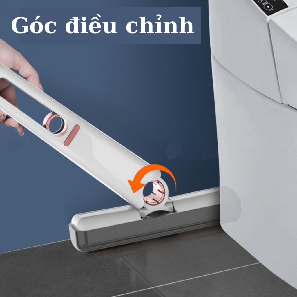 Cây lau nhà mini tự vắt thông minh siêu thấm hút 25cm tiện ích đa năng sử dụng lau bàn bếp gương kính gấp gọn đa năng