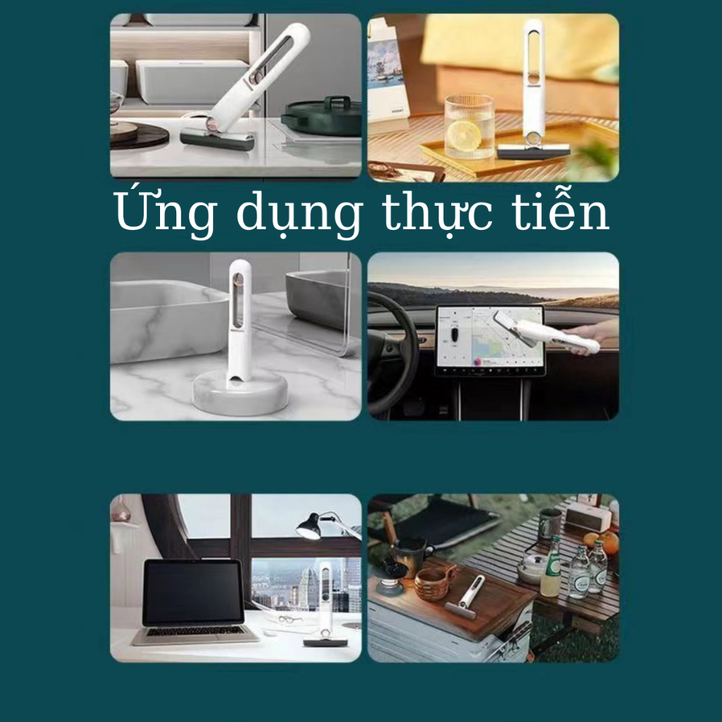 Cây lau nhà mini tự vắt thông minh siêu thấm hút 25cm tiện ích đa năng sử dụng lau bàn bếp gương kính gấp gọn đa năng
