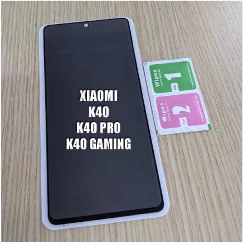 Kính cường lực chống nhìn trộm dành cho Xiaomi Redmi K40, K40 Pro,K40 Gaming