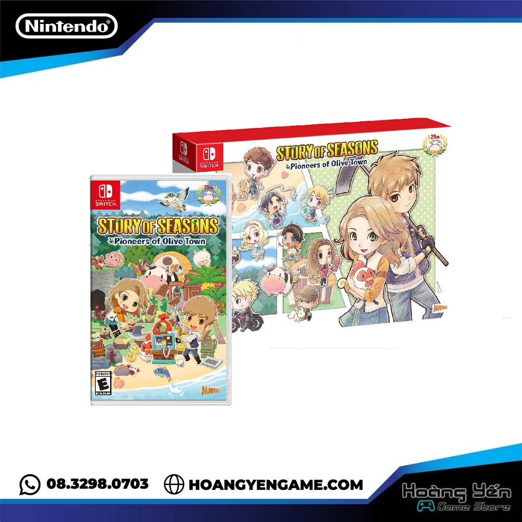 Băng game Nintendo Switch Story Of Seasons Pioneers Of Olive Town Deluxe Edition