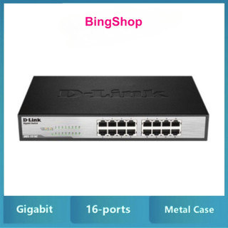 Bộ chia mạng Gigabit D-Link Switch 16 cổng RJ45 10/100/1000Mbps Gắn tủ/ Để bàn - DGS-1016C - Hàng chính hãng