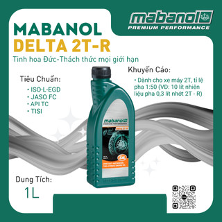 Dầu động cơ 2 thì bán tổng hợp - hàng nhập khẩu chính hãng chlb đức | mabanol delta 2t-r