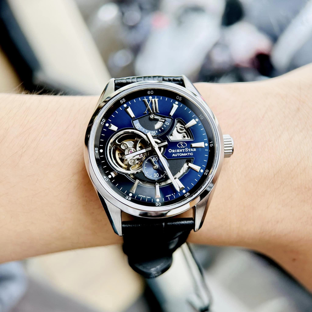 Đồng hồ nam dây da Orient Star Joker RE-AV0005L00B Dial Blue