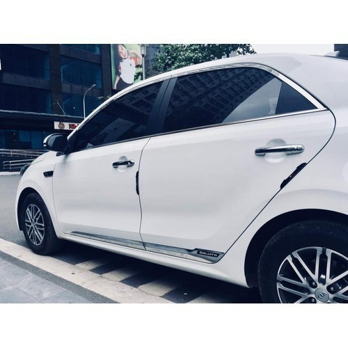 Ốp Nẹp sườn hông theo xe Kia Soluto đời 2019- 2023 Nhựa ABS Mạ Crom Cao cấp