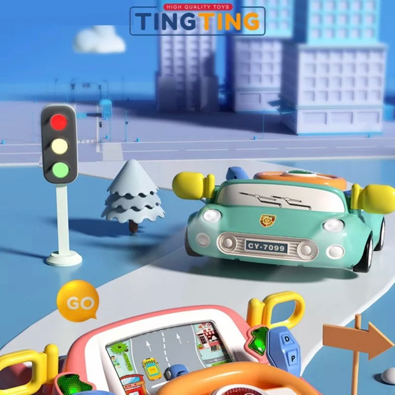 Đồ Chơi Vô Lăng Xe Hơi Đa Năng Có Đèn Và Nhạc Cho Bé