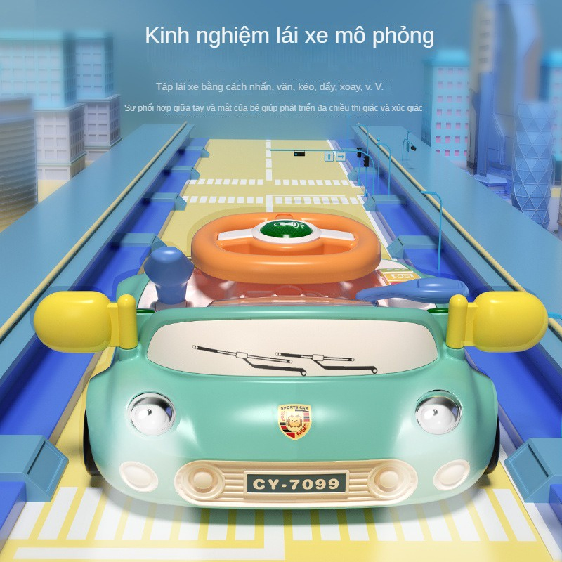 Đồ Chơi Vô Lăng Xe Hơi Đa Năng Có Đèn Và Nhạc Cho Bé