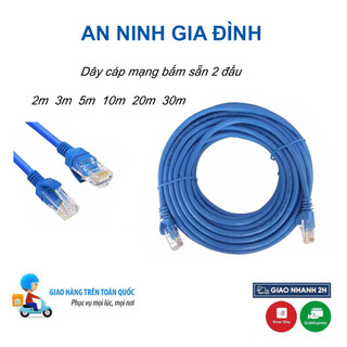 Dây mạng cat6e bấm sẵn 2 đầu 1m 3m 5m - dây cáp mạng lan chính hãng