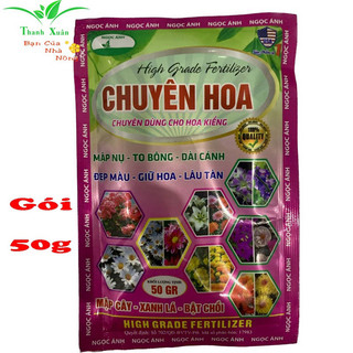 Phân bón lá chuyên hoa kiểng mập nụ - to bông - đẹp màu gói 50g