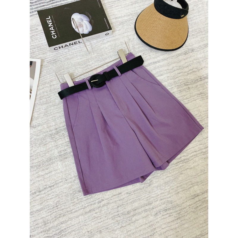 Quần sooc kaki kèm đai , hàng QC loại 1 có sẵn