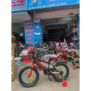 Xe đạp trẻ em mũ cờ cho bé thể thao 12-14-16 18 20 inch mẫu mới nhất