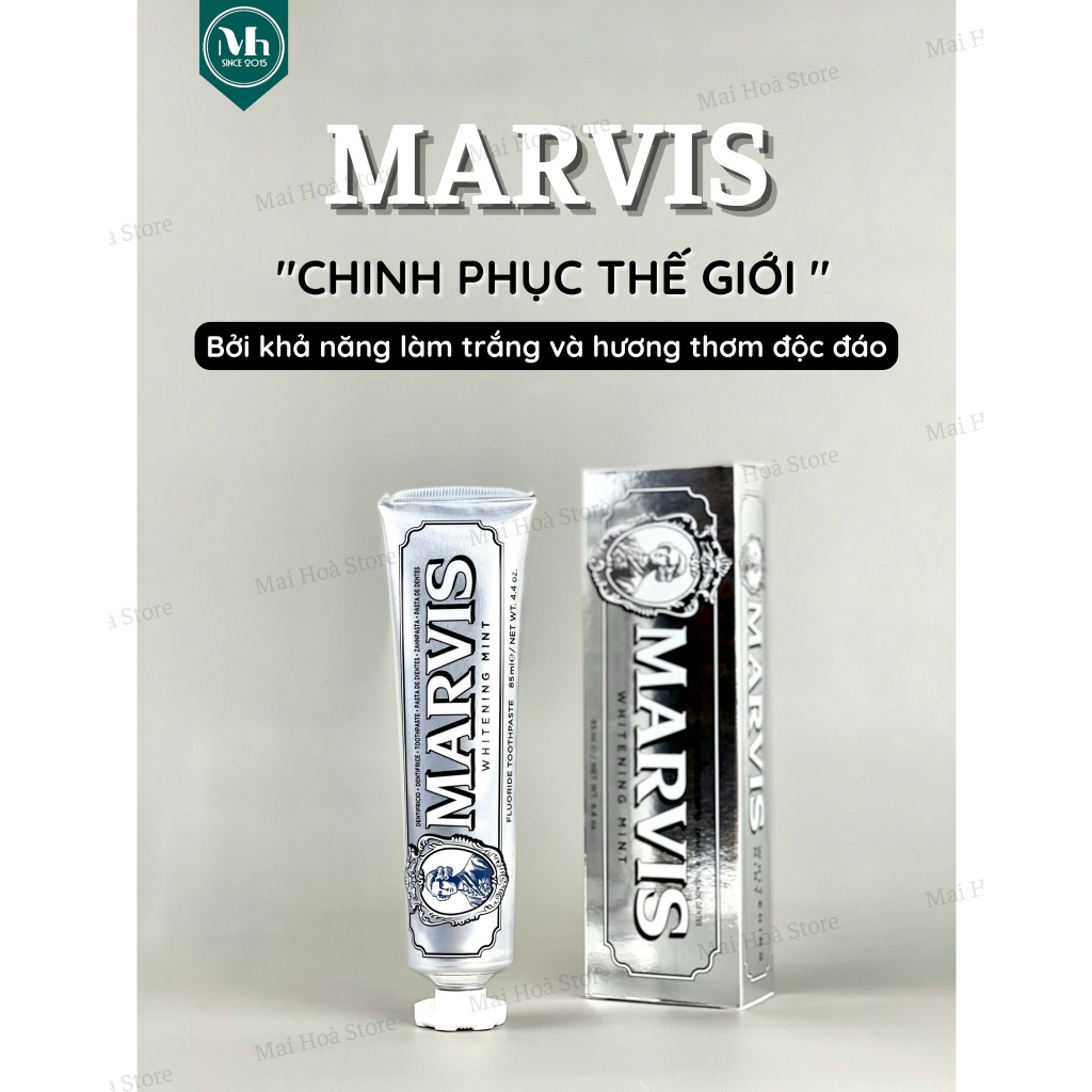 Kem đánh răng Marvis Whitening Mint 85ml