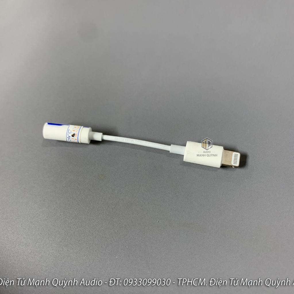 Dây Chuyển Zin Chính Hãng Lightning to 3.5mm. Có Thể Livestream/ Thu Âm Vào Điện Thoại
