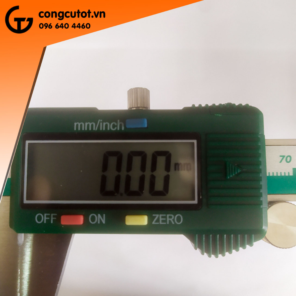 Thước cặp điện tử 150mm thân thép không gỉ mặt nhựa xanh Berrilion 070506150