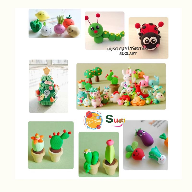 [ TÂM TÂM ] Đất sét Nhẹ - màu trắng - gói gần 100g  , dùng để bỏ vào slime hoặc nặn trang trí