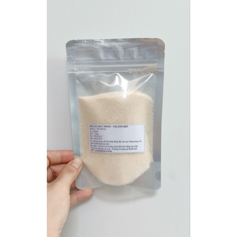 Bột Gelatin Thổ Nhĩ Kỳ (bột thạch) làm kẹo dẻo,chip chip,khúc bạch...siêu ngon gói 100gr