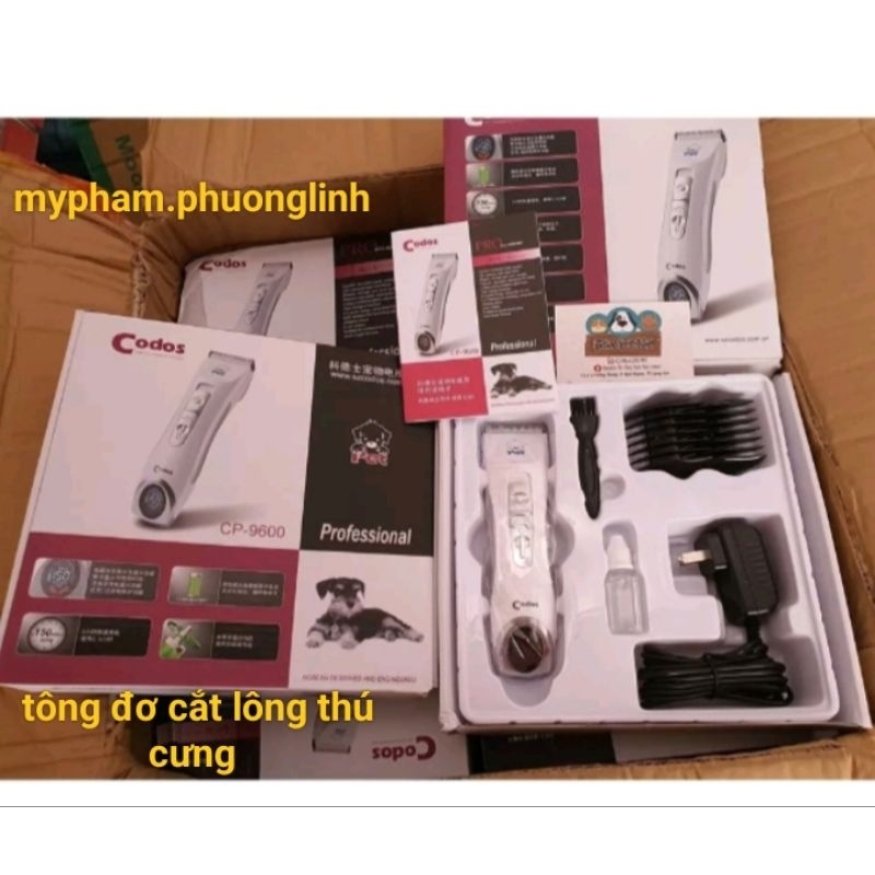 TÔNG ĐƠ CODOS 9600 , 6800, 3600 CẮT LÔNG THÚ CƯNG