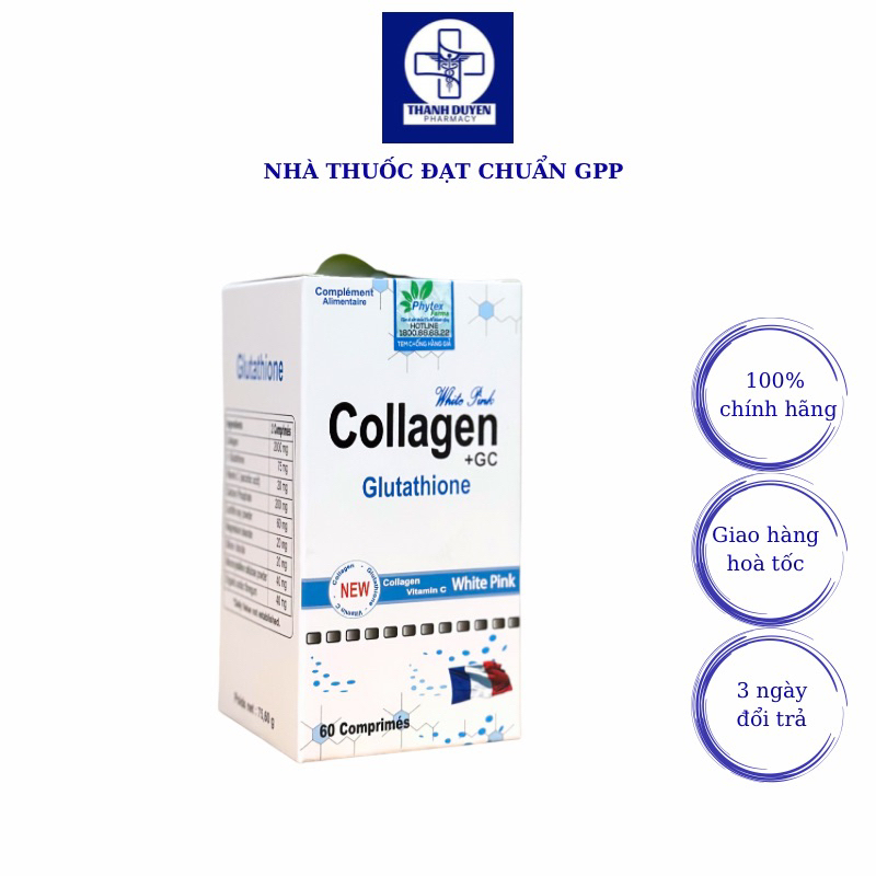 Collagen + GC Glutathione , 60 viên – Đẹp da, chống lão hóa