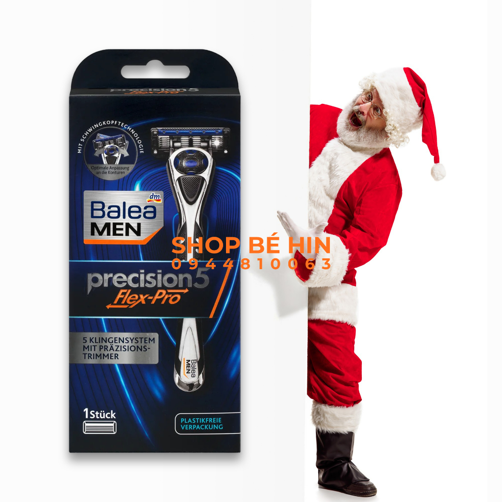 Dao cạo râu cao cấp Balea Men Precision 5 Flex Pro Đức, Cam kết hàng chuẩn
