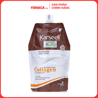 Kem ủ tóc Hấp phục hồi hấp tóc Collagen karseell Maca 500ML