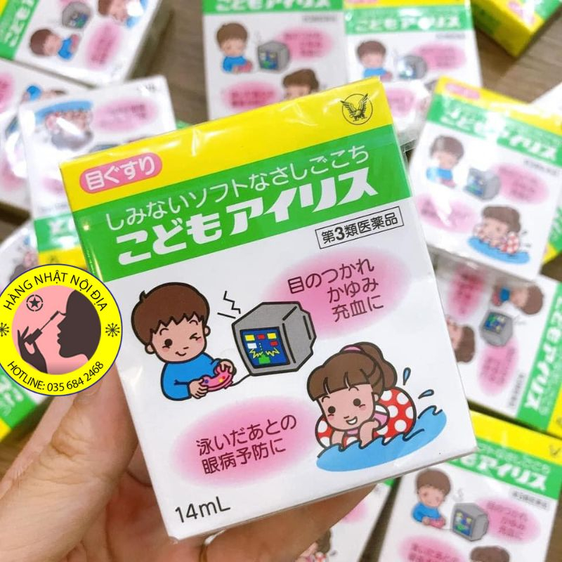 Nước nhỏ mắt Tivi Taisho cho bé xem tivi điện thoại của Nhật Bản 14ml