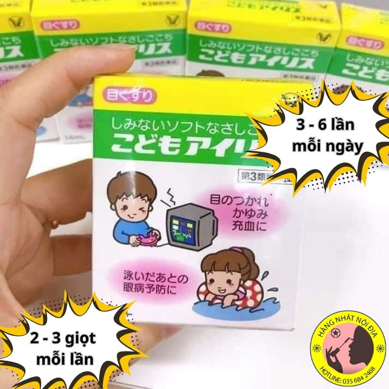 Nước nhỏ mắt Tivi Taisho cho bé xem tivi điện thoại của Nhật Bản 14ml