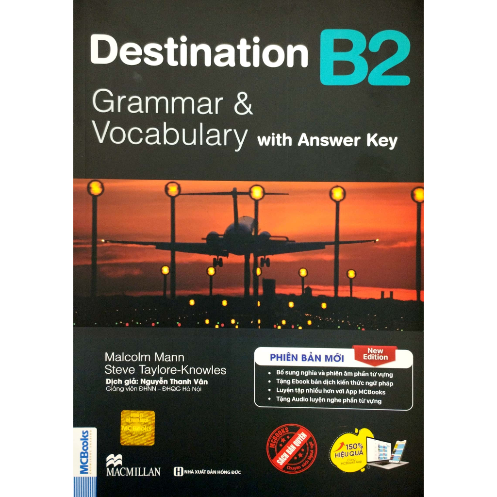 Sách - Destination B2 Grammar & Vocabulary (Tái Bản) - Kèm Bài Tập và Đáp Án, File Nghe + APP