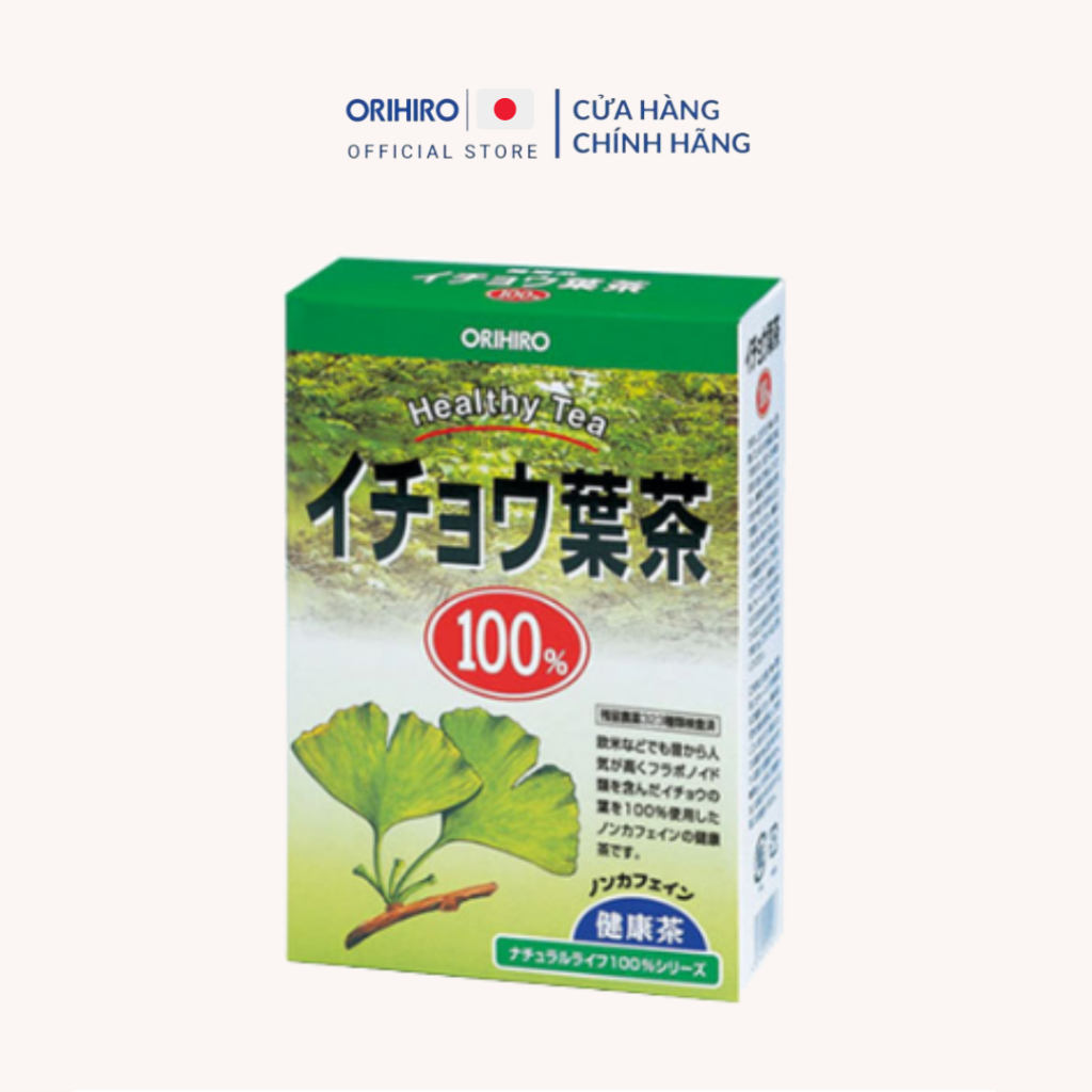Trà lá bạch quả Orihiro hỗ trợ cải thiện trí nhớ 26 gói/hộp
