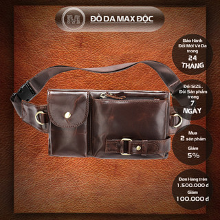 Túi đeo chéo nhỏ gọn da bò thật C18