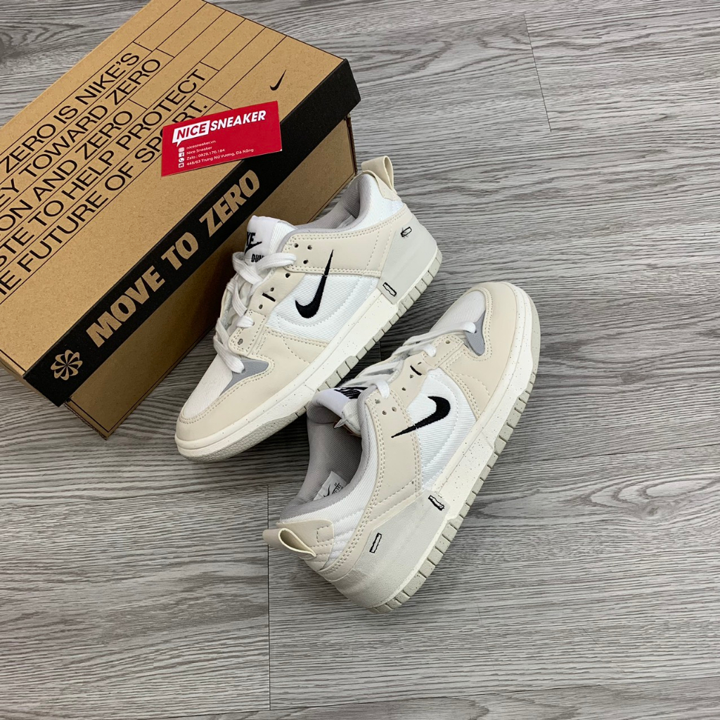 Giày SB Dunk Low Disrupt 2 Pale Ivory Black  - Phiên bản 1:1 chuẩn | Nice Sneaker .