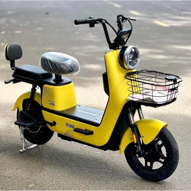Xe Đạp điện MI - xe đạp điện thời trang giành cho mọi lứa tuổi + tặng kèm giỏ - ghế trước cho bé - Bh 12 tháng