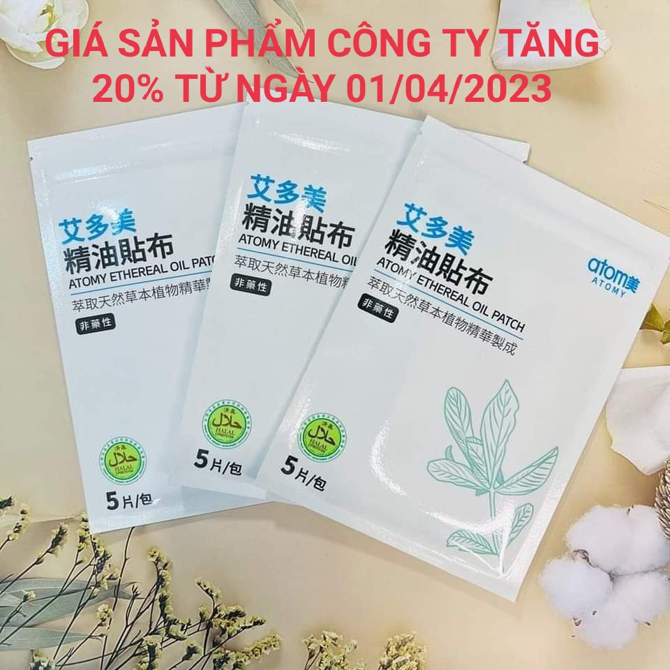 Miếng dán tinh dầu giúp làm giảm các đơn đau nhanh chóng Xuất Xứ Đài Loan/ 1 BỊCH