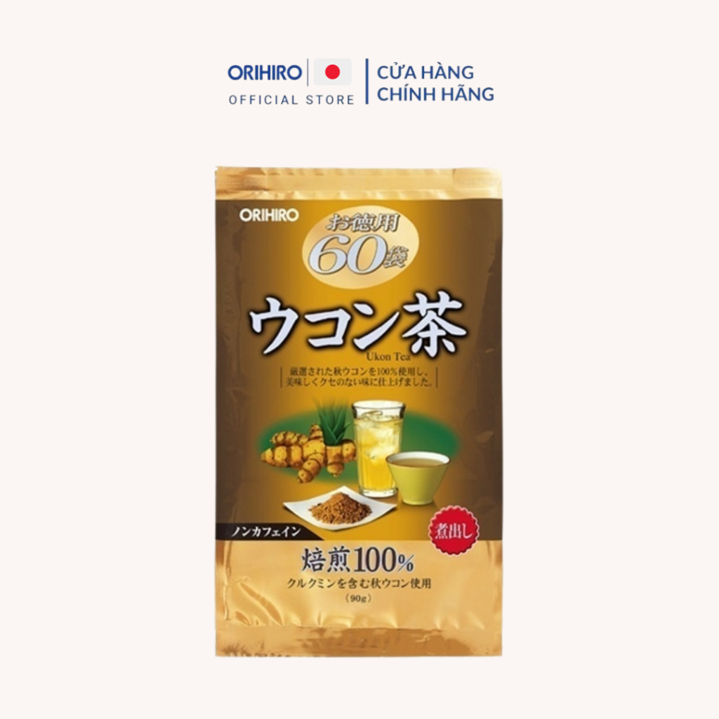 Trà nghệ mùa thu Orihiro hỗ trợ thải độc, bảo vệ dạ dày 60 gói/túi
