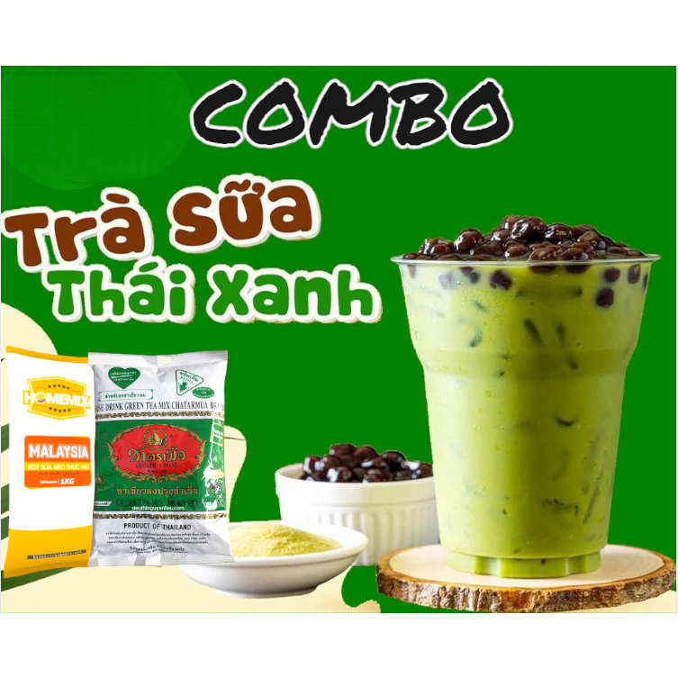 COMBO TRÀ SỮA THÁI XANH