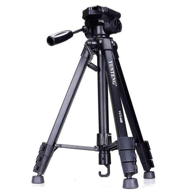 CHÂN MÁY ẢNH, TRIPOD ĐIỆN THOẠI YUNTENG VCT-668 CHÂN QUAY TOPTOP TẶNG KÈM REMOTE CHO ĐIỆN THOẠI